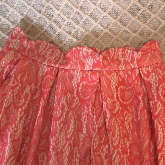 Blue Rain Coral Lace Skirt - L - Picture 9 of 12